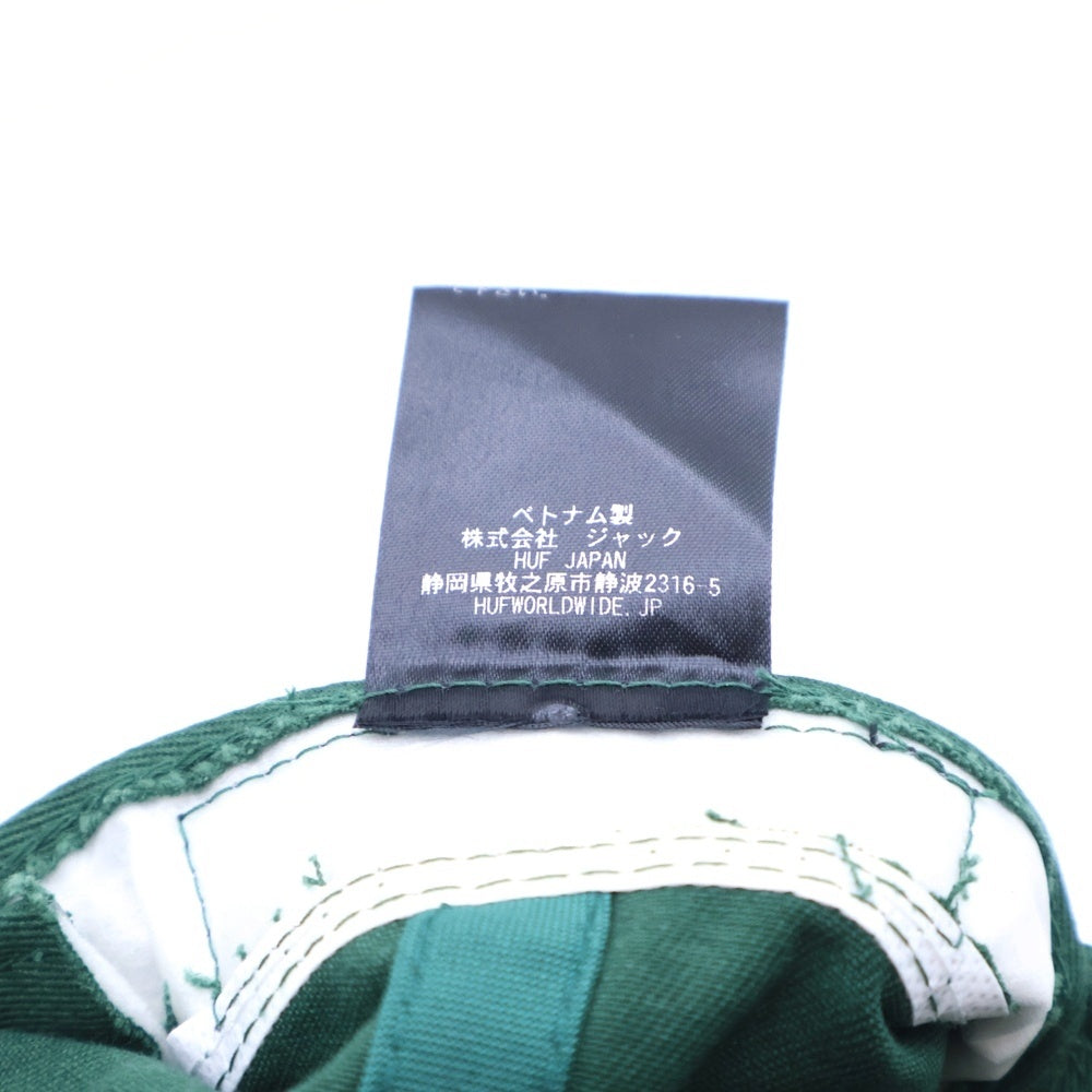 HUF(ハフ) ダイス刺繍ロゴ スナップバックキャップ 帽子 グリーン HT00704