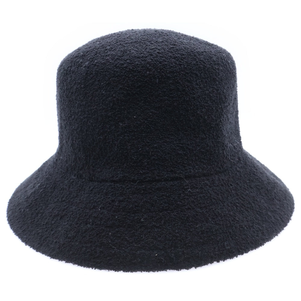 NEW ERA(ニューエラ) ロゴプレート付き バケットハット 帽子 ブラック