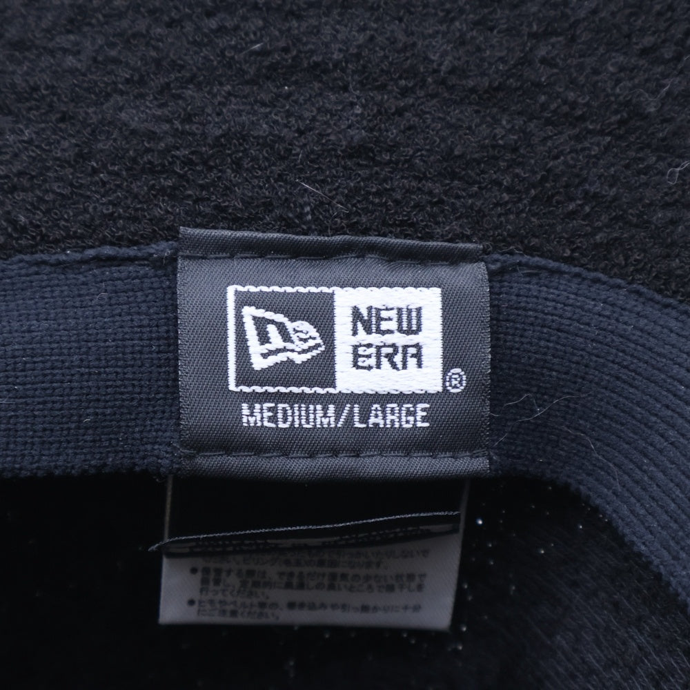NEW ERA(ニューエラ) ロゴプレート付き バケットハット 帽子 ブラック