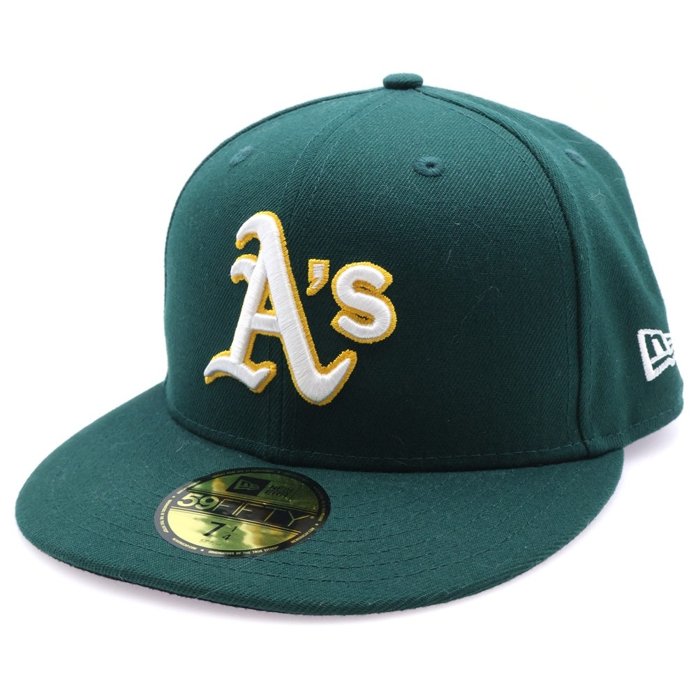 NEW ERA(ニューエラ) 59FIFTY オークランドアスレチックス ベースボールキャップ グリーン