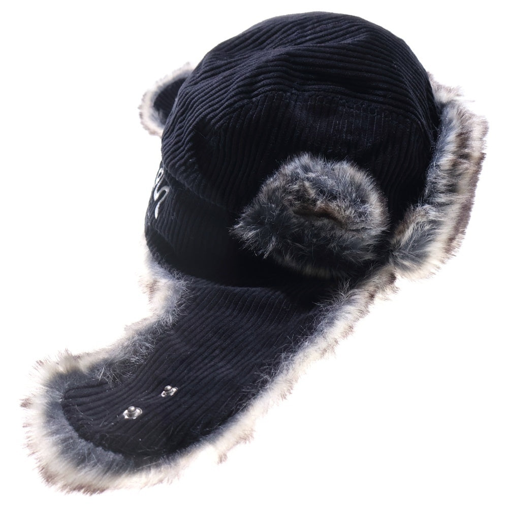 NEW ERA(ニューエラ) ×X-GIRL コーデュロイ フライトキャップ グレー/ブラック