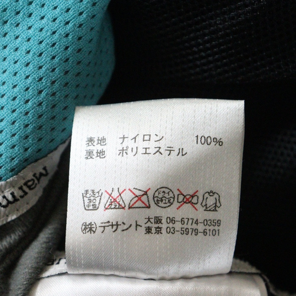 Marmot(マーモット) フロント刺繍ロゴ ツートンカラーフーディージャケット パープル/ブルー