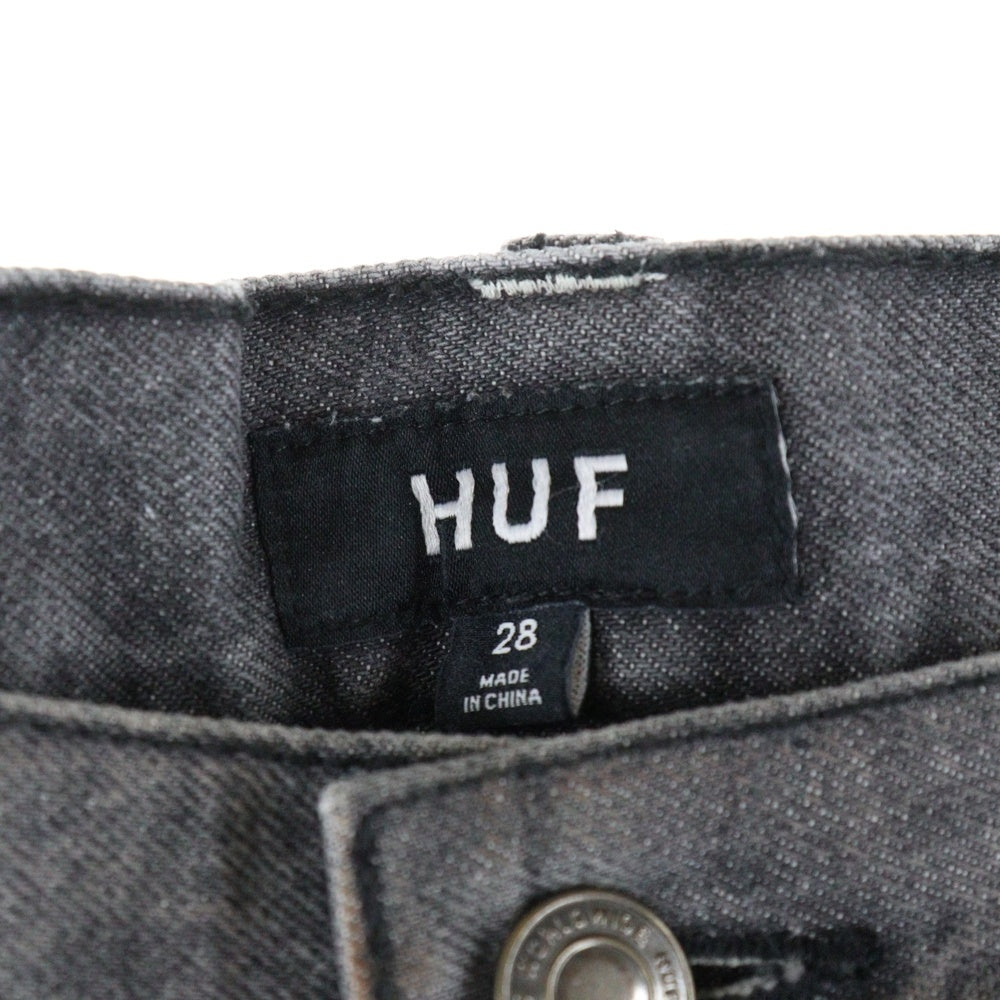 HUF(ハフ) テーパードデニムパンツ グレー