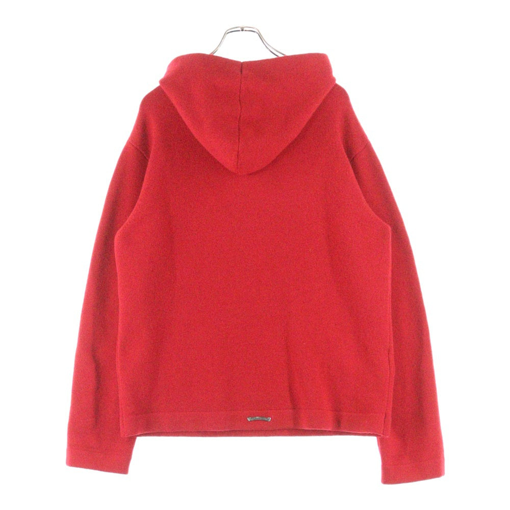 CHROME HEARTS(クロムハーツ) SAILIN ON HD PLVR CHSMR クロス パッチ 刺繍 カシミヤ プルオーバー パーカー レッド