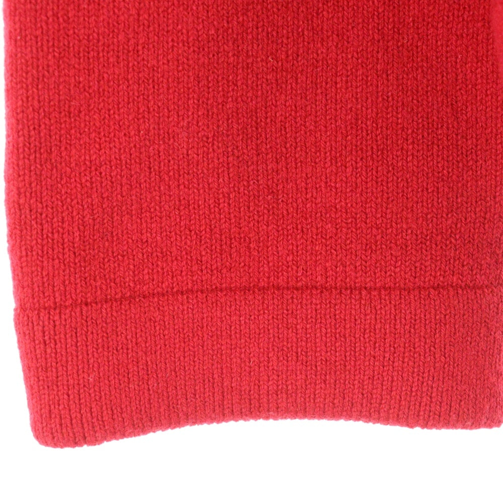 CHROME HEARTS(クロムハーツ) SAILIN ON HD PLVR CHSMR クロス パッチ 刺繍 カシミヤ プルオーバー パーカー レッド