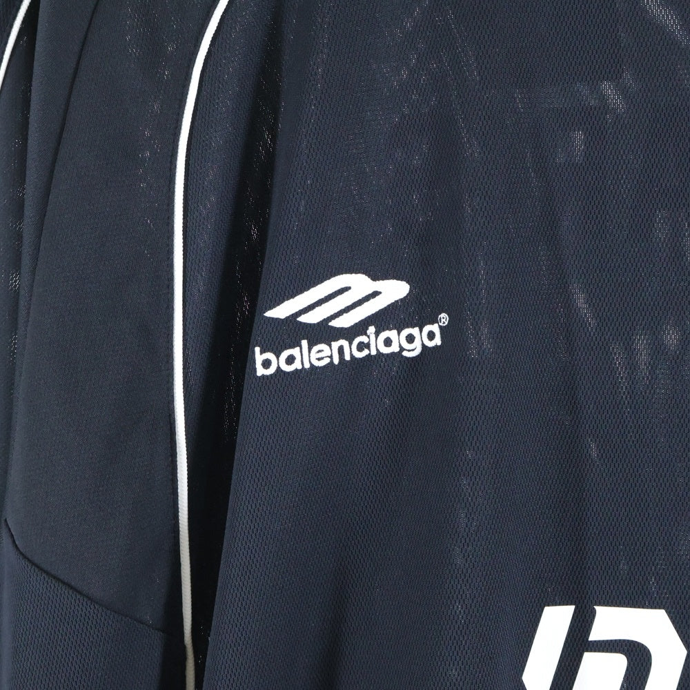 BALENCIAGA(バレンシアガ) 24SS Soccer サッカーロゴ オーバーサイズ 半袖Tシャツ ブラック 777705