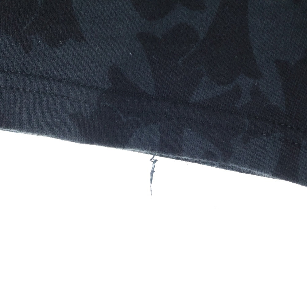 CHROME HEARTS(クロムハーツ) Graveyard Cemetery Cross Half Pants グレイブヤード セメタリークロス ハーフパンツ ホースシューロゴ ブラック