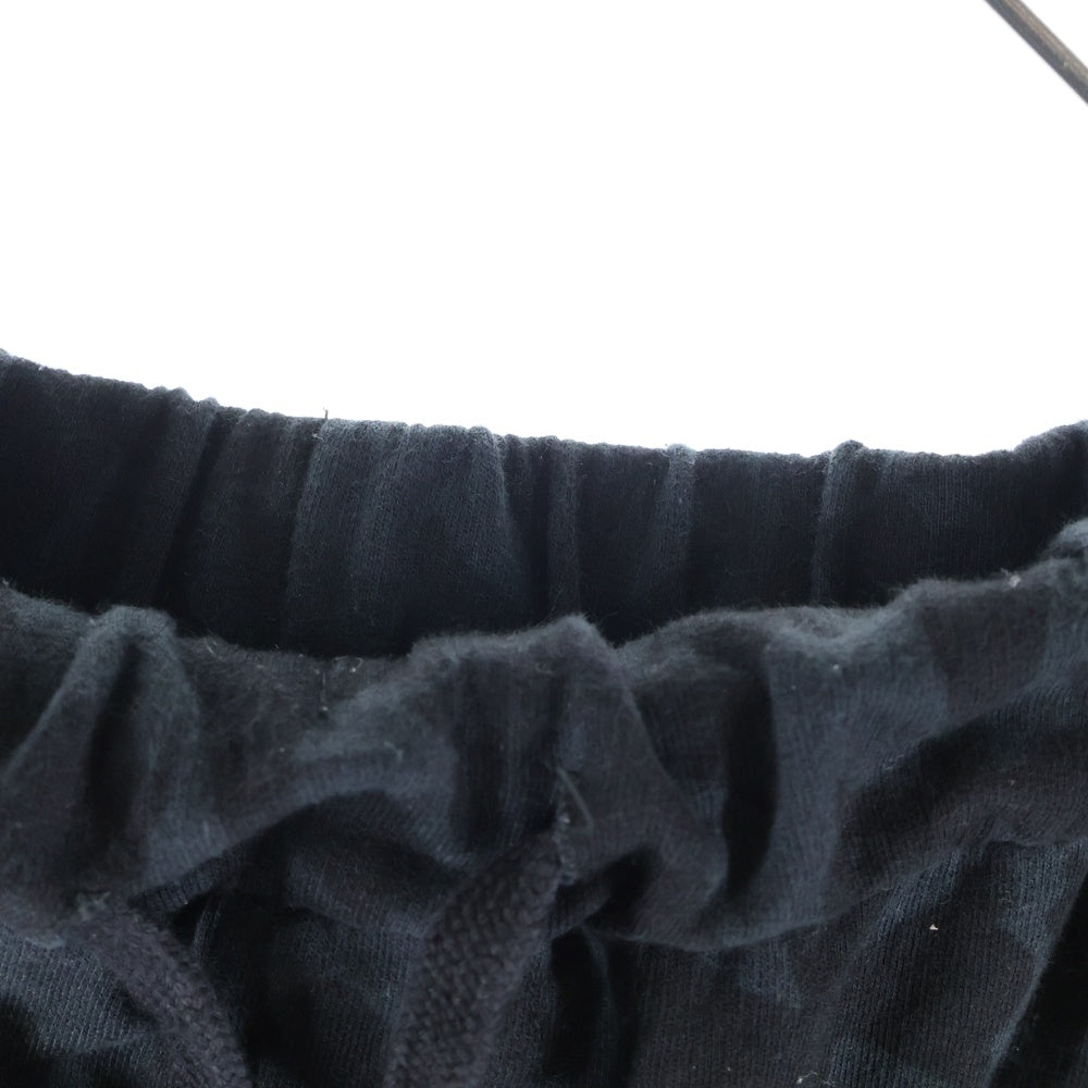 CHROME HEARTS(クロムハーツ) Graveyard Cemetery Cross Half Pants グレイブヤード セメタリークロス ハーフパンツ ホースシューロゴ ブラック