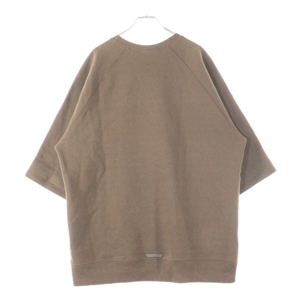 CHROME HEARTS(クロムハーツ) Y NOT SLOW RIDE S/S SWEAT T 胸CH刺繍ロゴ 半袖スウェット ブラウン
