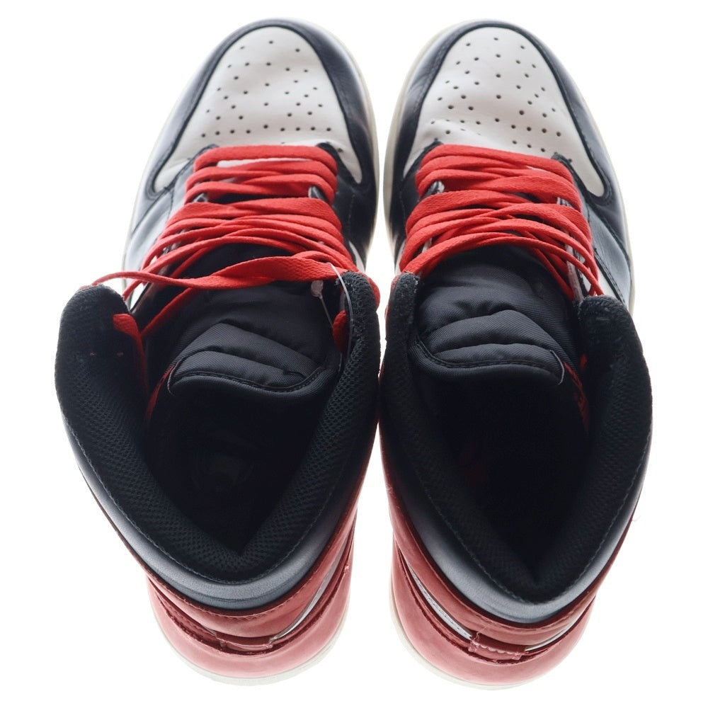 NIKE(ナイキ) AIR JORDAN 1 RETRO HIGH TRACK RED エアジョーダン1 トラック ハイカットスニーカー レッド/ブラック/ホワイト US10/28cm 555088-112