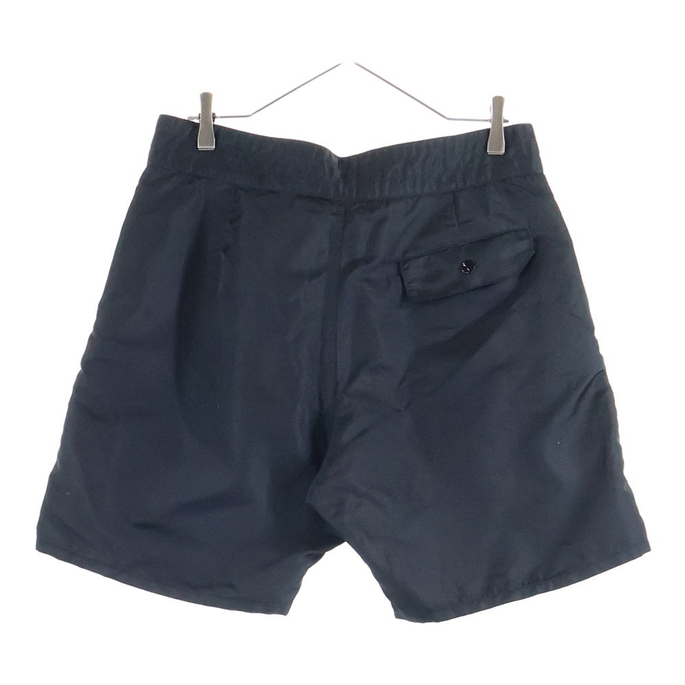 SAINT MICHAEL(セントマイケル) 23SS SWIMMING SHORT SM-S23-0000-065 ロゴプリント ナイロンショーツ ハーフパンツ ブラック