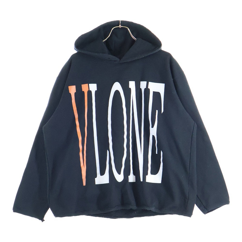 VLONE(ヴィーロン) フロントプリント プルオーバーパーカー ブラック