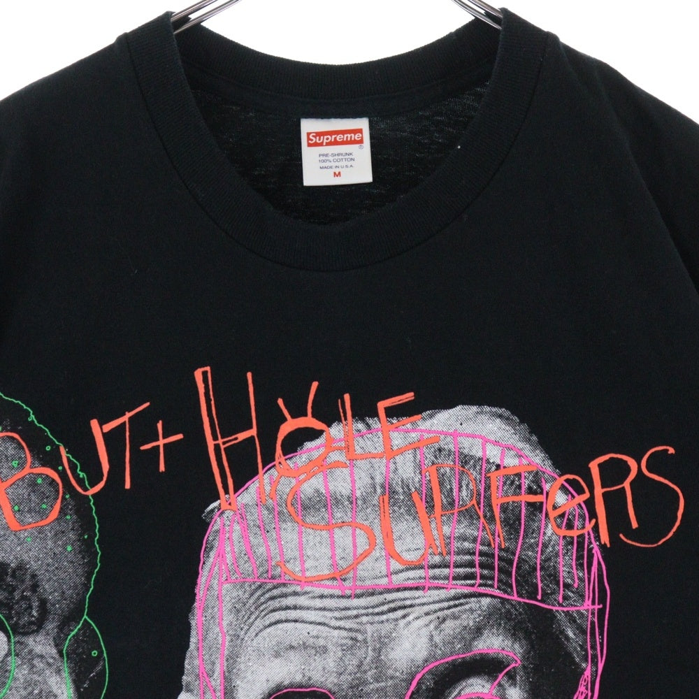 SUPREME(シュプリーム) 21SS Buthole Surfers Psychic Tee フリントプリント クルーネック 半袖Tシャツ ブラック