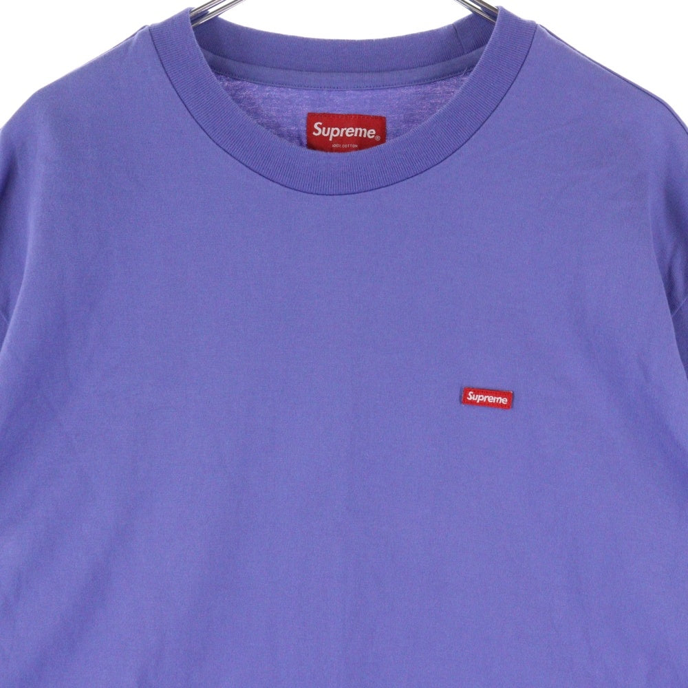 SUPREME(シュプリーム) Small Box Logo L/S Tee スモールボックスロゴ クルーネック 長袖Tシャツ パープル