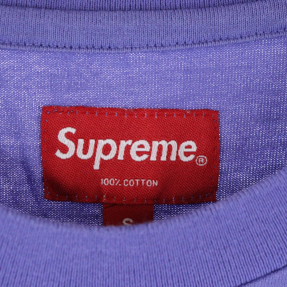SUPREME(シュプリーム) Small Box Logo L/S Tee スモールボックスロゴ クルーネック 長袖Tシャツ パープル