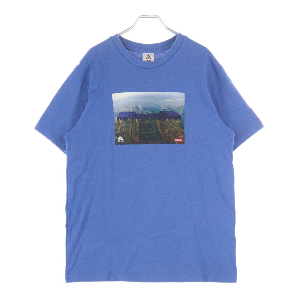 SUPREME(シュプリーム) 22AW ×ACG Grid Tee クルーネック 半袖Tシャツ ブルー