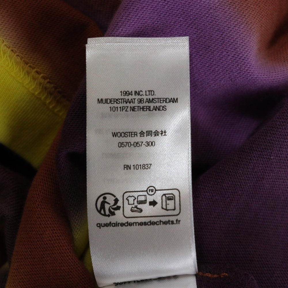 SUPREME(シュプリーム) 23AW Dyed Stripe S/S Tee タイダイ柄 ロゴ刺繍 クルーネック 半袖Tシャツ マルチカラー