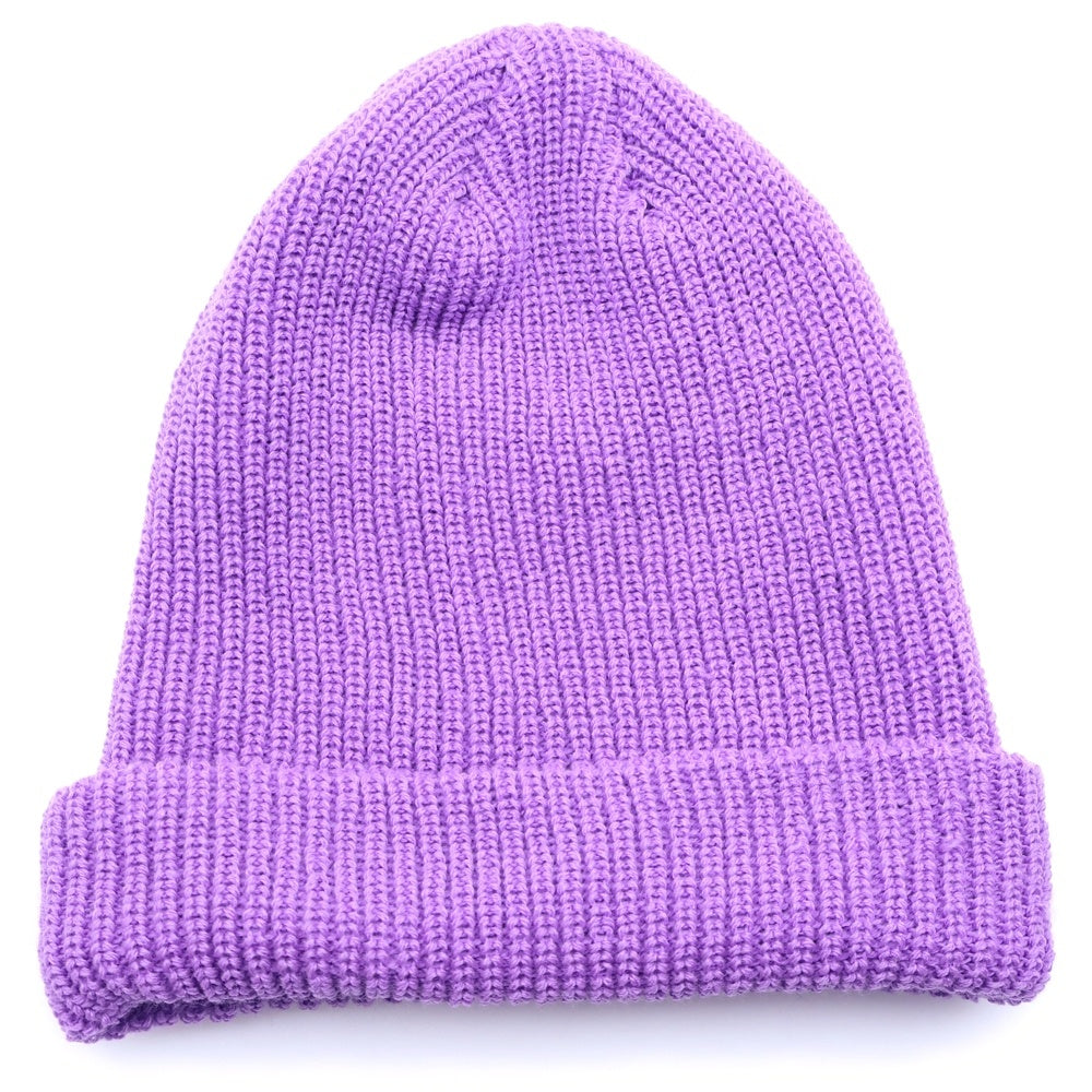 SUPREME(シュプリーム) 20AW Loose Gauge Beanie ロゴ刺繍 ビーニー ニット帽 パープル