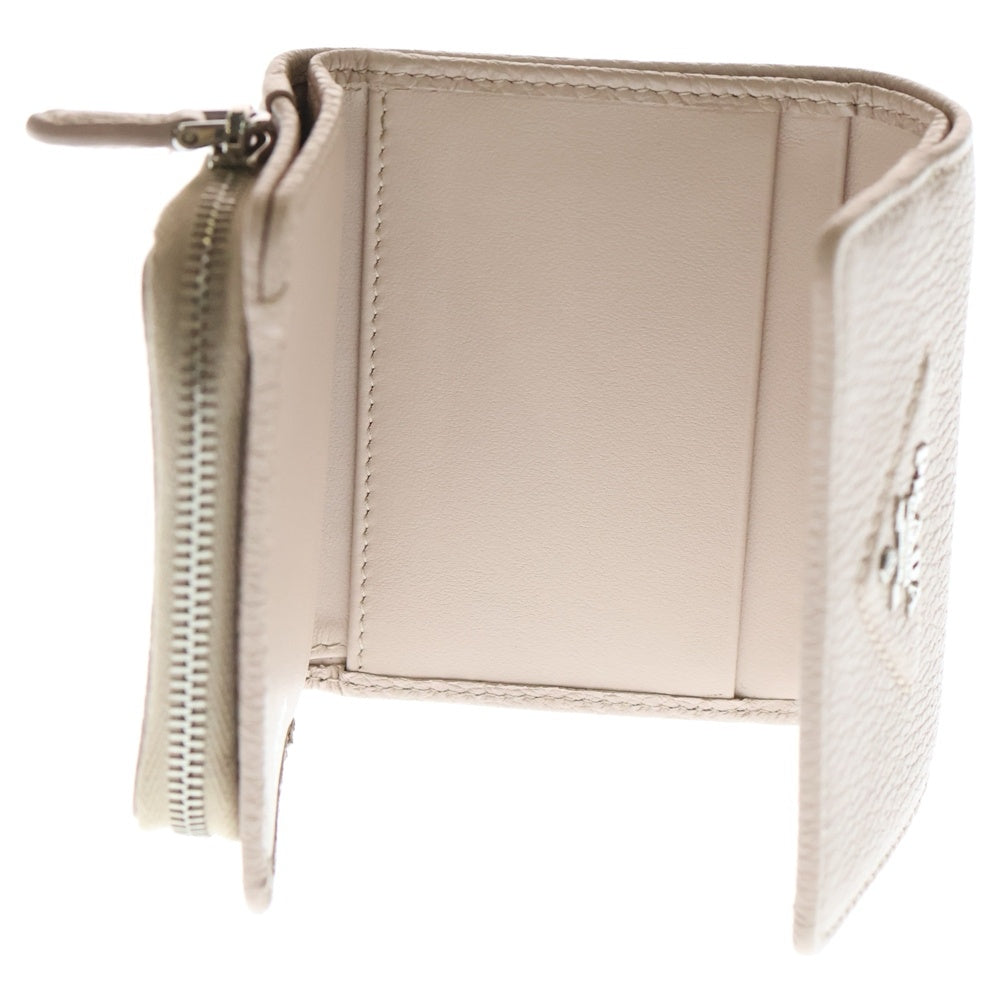 PRADA(プラダ) トライアングルロゴ 三つ折りレザー財布 ピンク 1MH044 F0NZ2