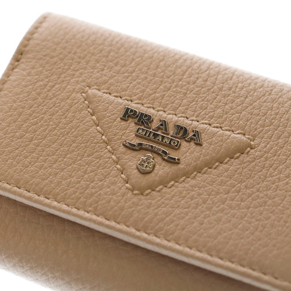 PRADA(プラダ) トライアングルロゴ 三つ折りレザー財布 ピンク 1MH044 F0NZ2