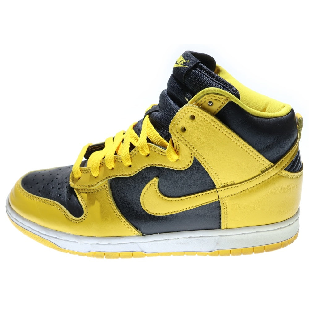 NIKE(ナイキ) Dunk High Black Varsity Maize ダンク ハイ バーシティメイズ ハイカットスニーカー ブラック/イエロー US8.5/26.5cm 852542-301