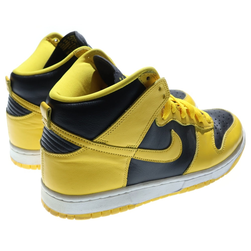 NIKE(ナイキ) Dunk High Black Varsity Maize ダンク ハイ バーシティメイズ ハイカットスニーカー ブラック/イエロー US8.5/26.5cm 852542-301