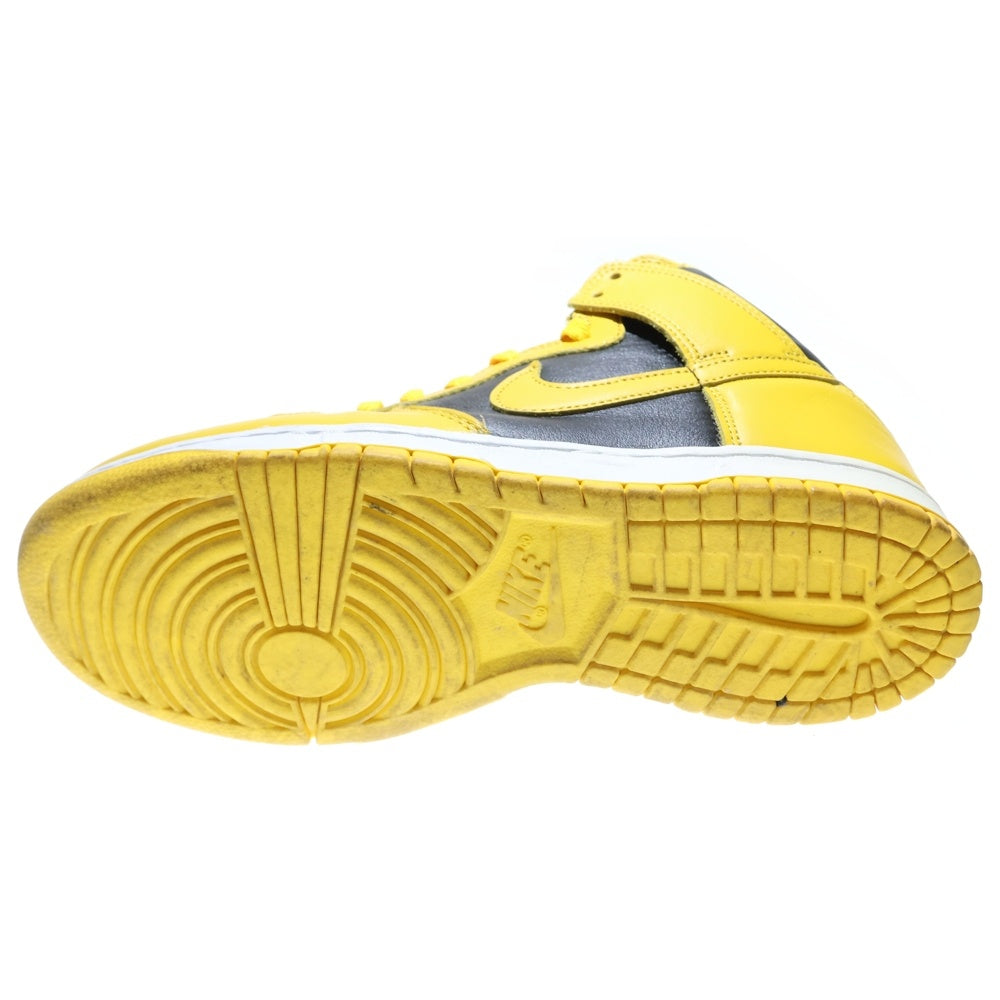 NIKE(ナイキ) Dunk High Black Varsity Maize ダンク ハイ バーシティメイズ ハイカットスニーカー ブラック/イエロー US8.5/26.5cm 852542-301