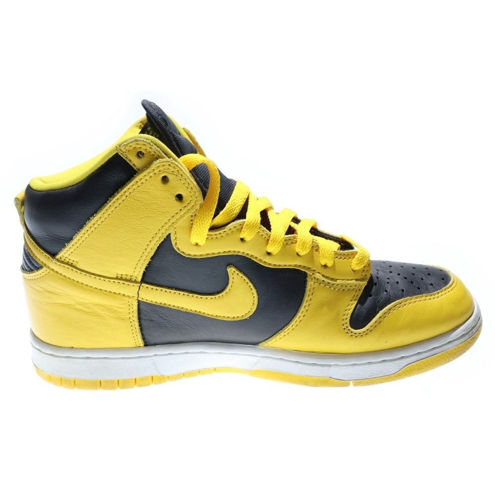 NIKE(ナイキ) Dunk High Black Varsity Maize ダンク ハイ バーシティメイズ ハイカットスニーカー ブラック/イエロー US8.5/26.5cm 852542-301