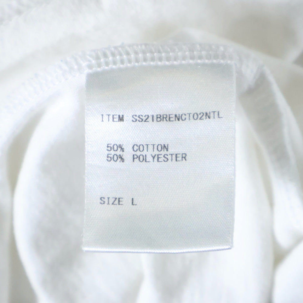 The Ennoy Professional(エンノイプロフェッショナル) 21SS エンブロイダリーロゴ クルーネック半袖Tシャツ カットソー ホワイト SS21BRENCT02NTL