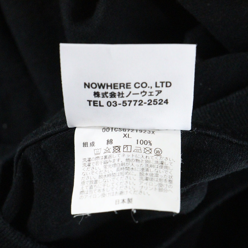 A BATHING APE(アベイシングエイプ) ×COMME des GARCONS フロントプリント クルーネック半袖Tシャツカットソー ブラック