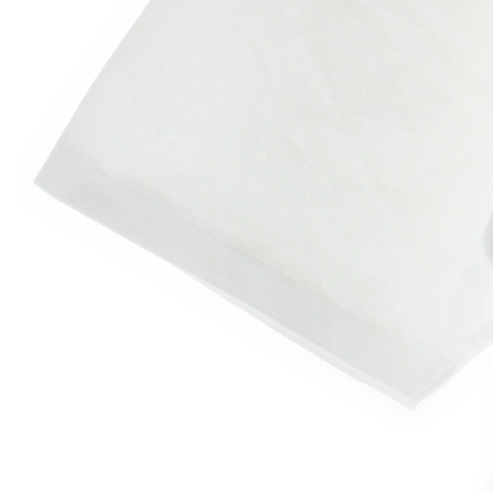 A BATHING APE(アベイシングエイプ) ×COMME des GARCONS フロントロゴ刺繍 クルーネック半袖Tシャツカットソー ホワイト