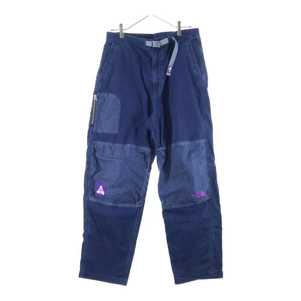 THE NORTH FACE(ザノースフェイス) 21SS ×PALACE パレス リップストップ マウンテン ウィンドパンツ インディゴ NT5107N