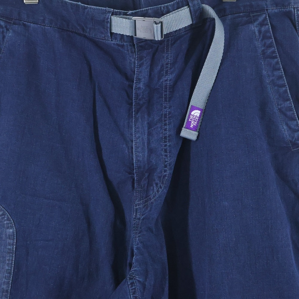 THE NORTH FACE(ザノースフェイス) 21SS ×PALACE パレス リップストップ マウンテン ウィンドパンツ インディゴ NT5107N