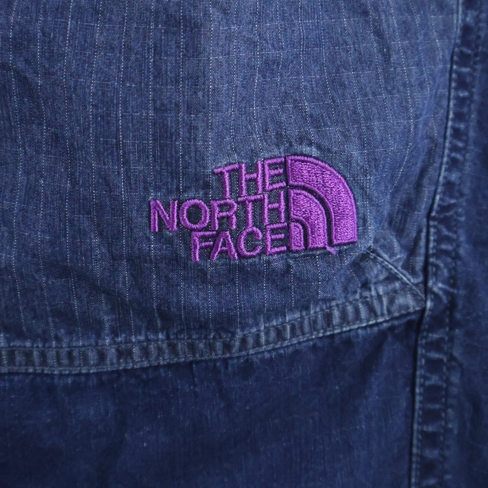 THE NORTH FACE(ザノースフェイス) 21SS ×PALACE パレス リップストップ マウンテン ウィンドパンツ インディゴ NT5107N