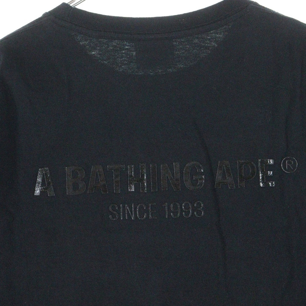 A BATHING APE(アベイシングエイプ) SWAROVSKI クルーネック半袖Tシャツカットソー ブラック/ゴールド