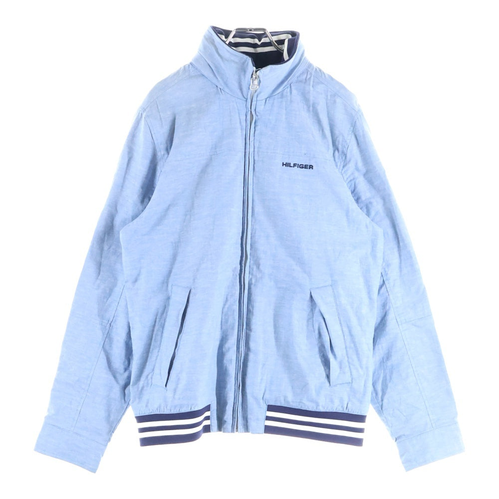 TOMMY HILFIGER(トミーヒルフィガー) アームロゴ刺繍 ジップアップジャケット インディゴ