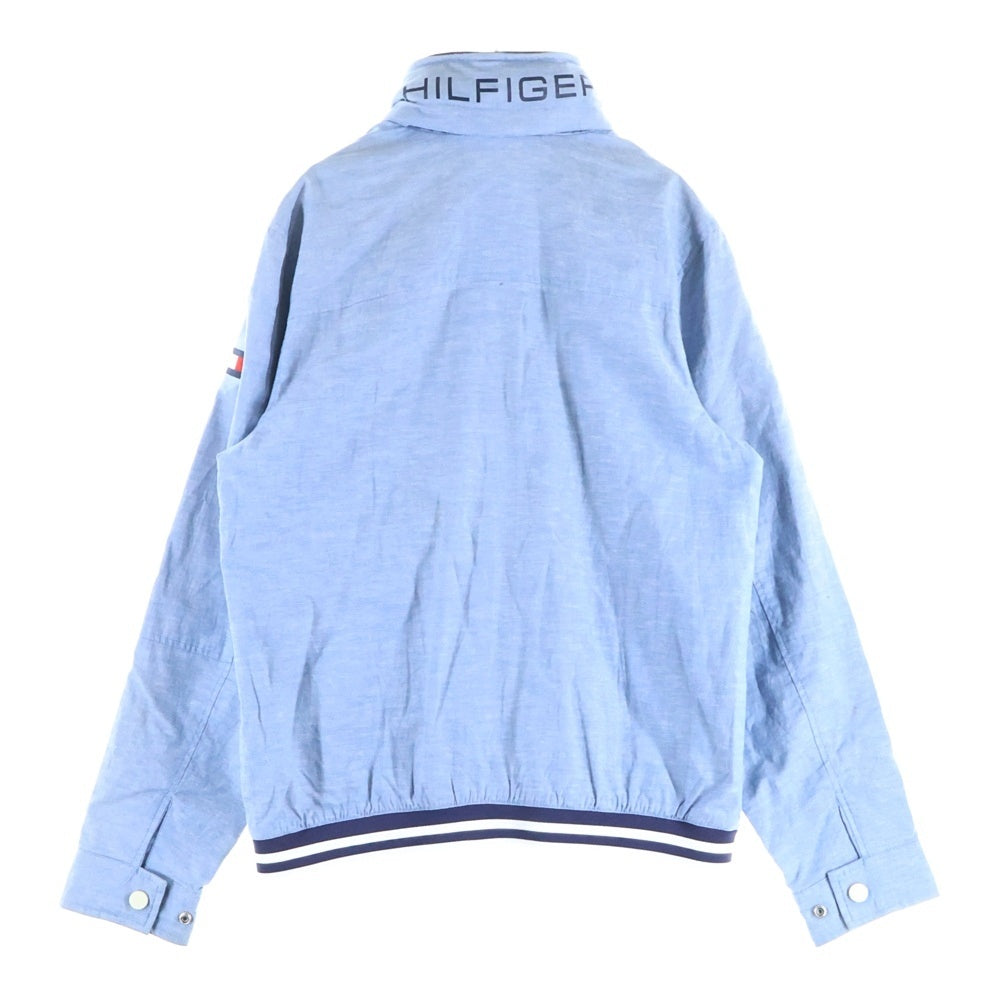 TOMMY HILFIGER(トミーヒルフィガー) アームロゴ刺繍 ジップアップジャケット インディゴ