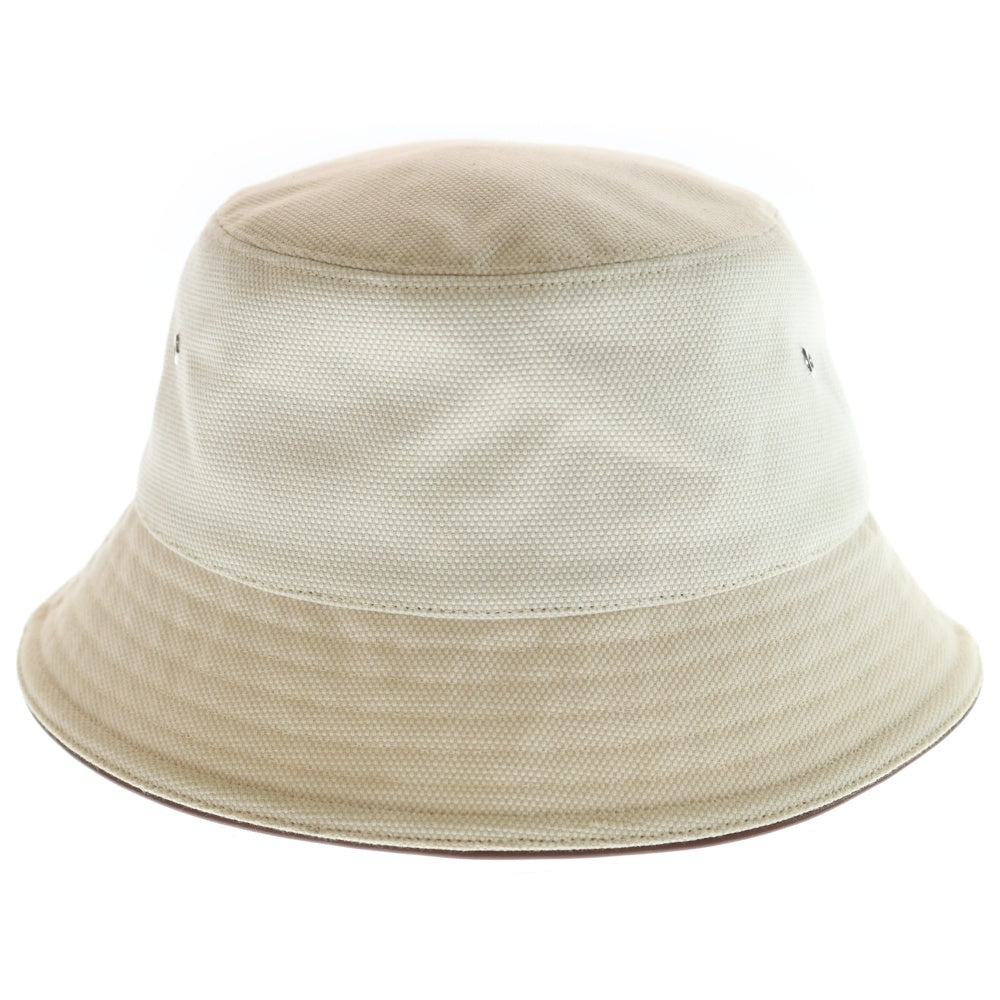 BURBERRY(バーバリー) ホースフェリーモチーフ フロント刺繍ロゴ バケットハット 帽子 アイボリー 8057401
