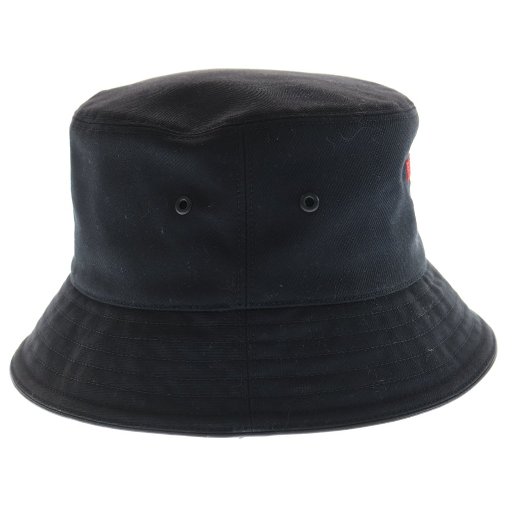 BURBERRY(バーバリー) ホースフェリーモチーフ フロント刺繍ロゴ バケットハット 帽子 ブラック 8053474
