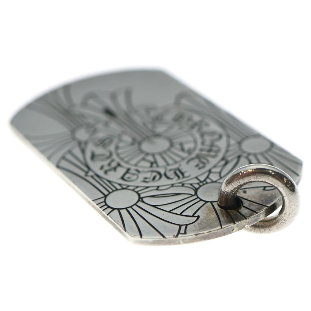 CHROME HEARTS(クロムハーツ) D TAG LRG GOD BLESS ゴットブレスドッグタグ ラージ ペンダントトップ シルバー