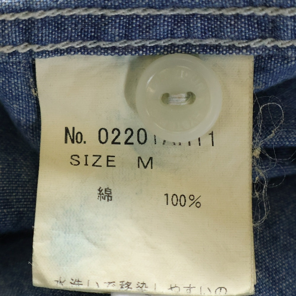 HYSTERIC GLAMOUR(ヒステリックグラマー) ラメプリント 長袖デニムシャツ インディゴ 02201AH11