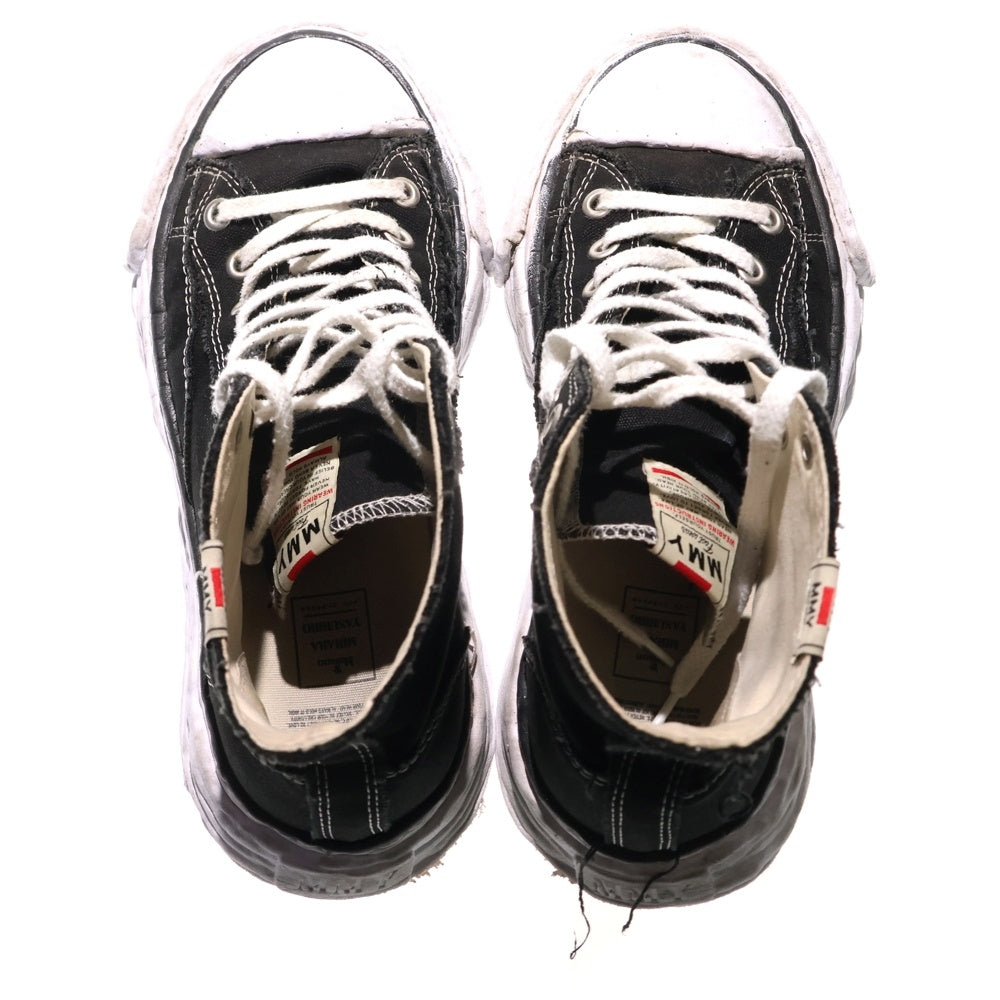 MAISON MIHARAYASUHIRO(メゾンミハラヤスヒロ) PETERSON23 OG Sole Canvas High-top Sneaker ピーターソン ソールデザイン キャンバスハイカットスニーカー ブラック A11FW701