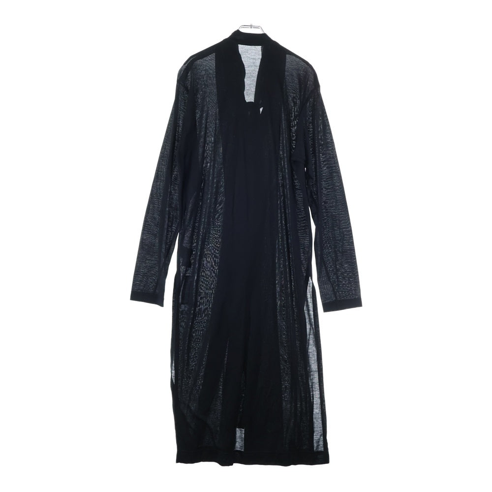 Yohji Yamamoto POUR HOMME(ヨウジヤマモト プールオム) 20SS ストールドッキング ロングカーディガン ブラック HN-T90-276