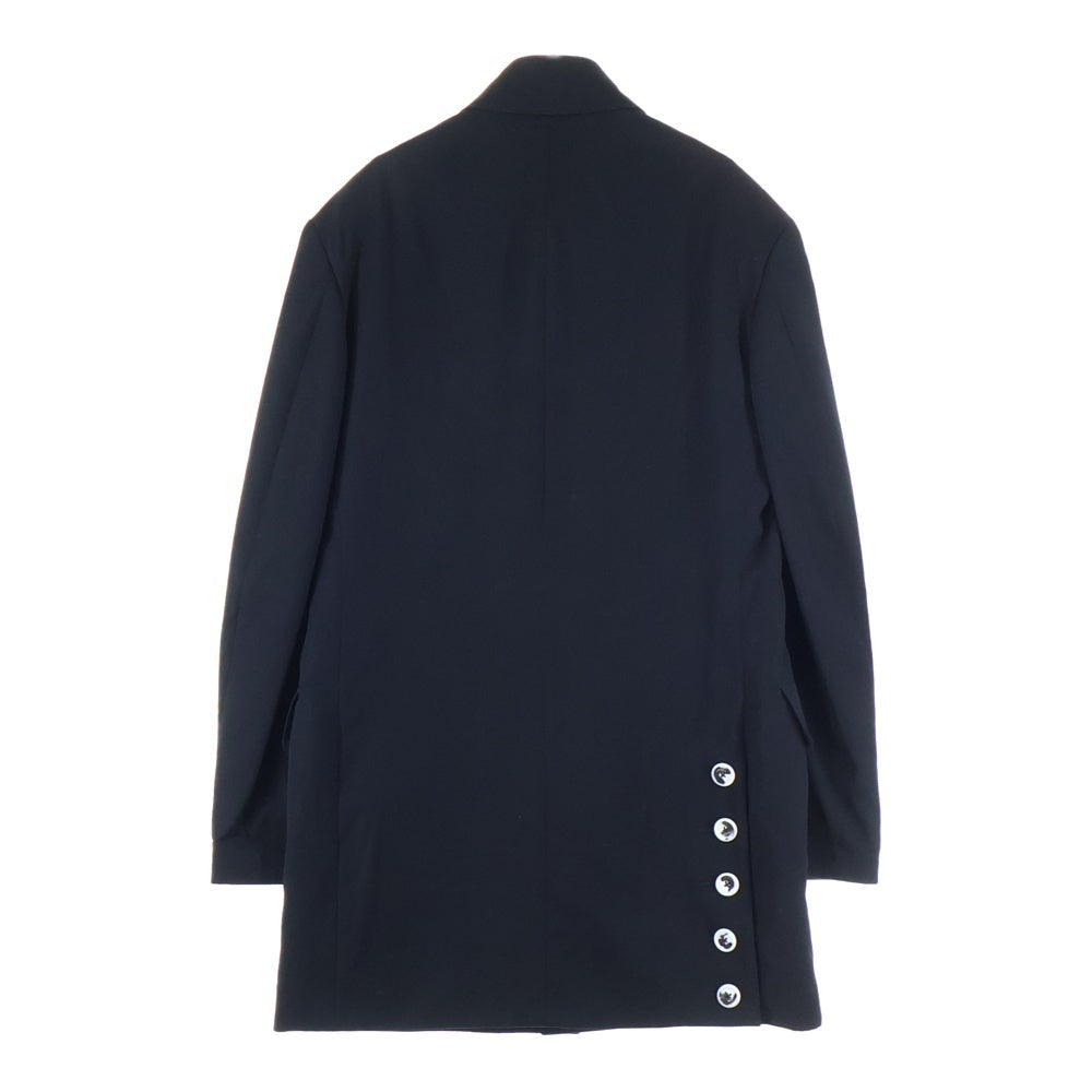Yohji Yamamoto POUR HOMME(ヨウジヤマモト プールオム) 19AW 白釦 ボタンポケットデザイン テーラードジャケット ブラック HC-J41-100