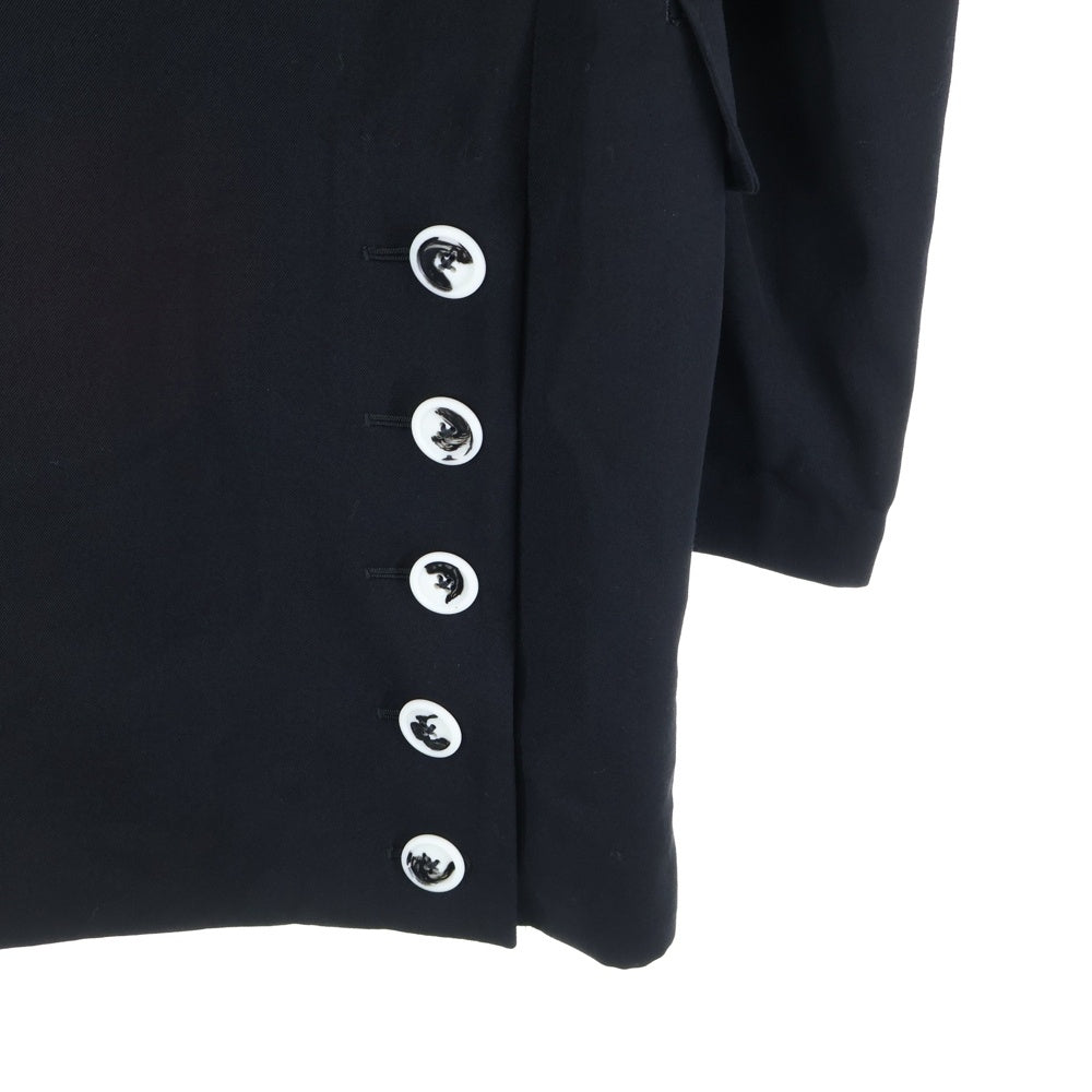 Yohji Yamamoto POUR HOMME(ヨウジヤマモト プールオム) 19AW 白釦 ボタンポケットデザイン テーラードジャケット ブラック HC-J41-100