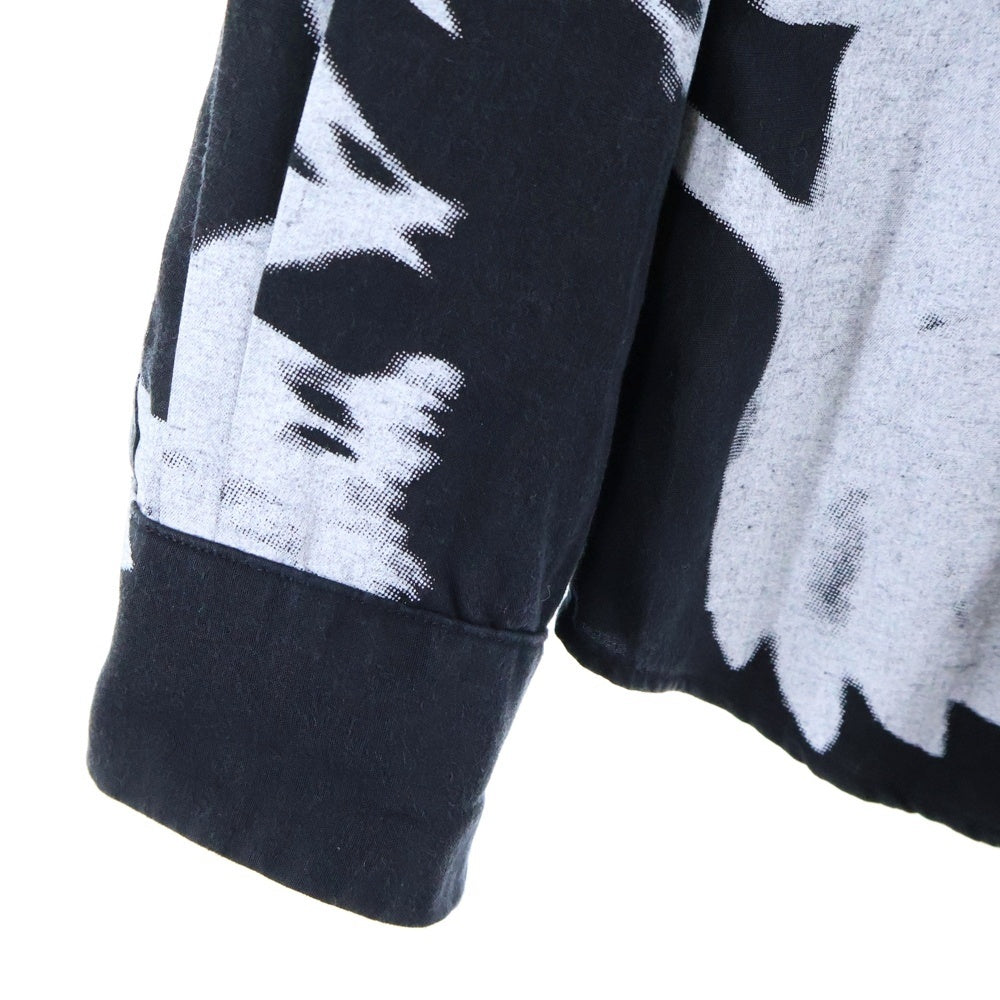 Paul Smith(ポールスミス) スクリーンフローラル 総柄長袖シャツブラウス ブラック 103324