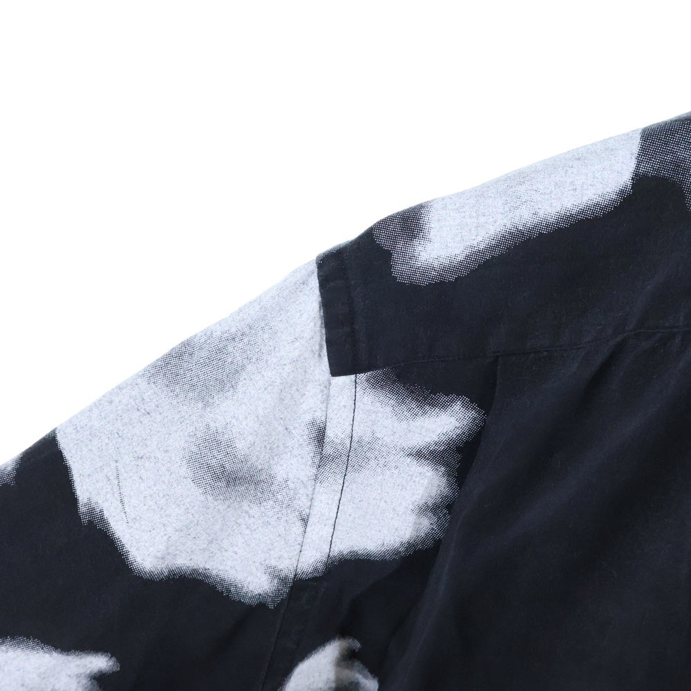 Paul Smith(ポールスミス) スクリーンフローラル 総柄長袖シャツブラウス ブラック 103324