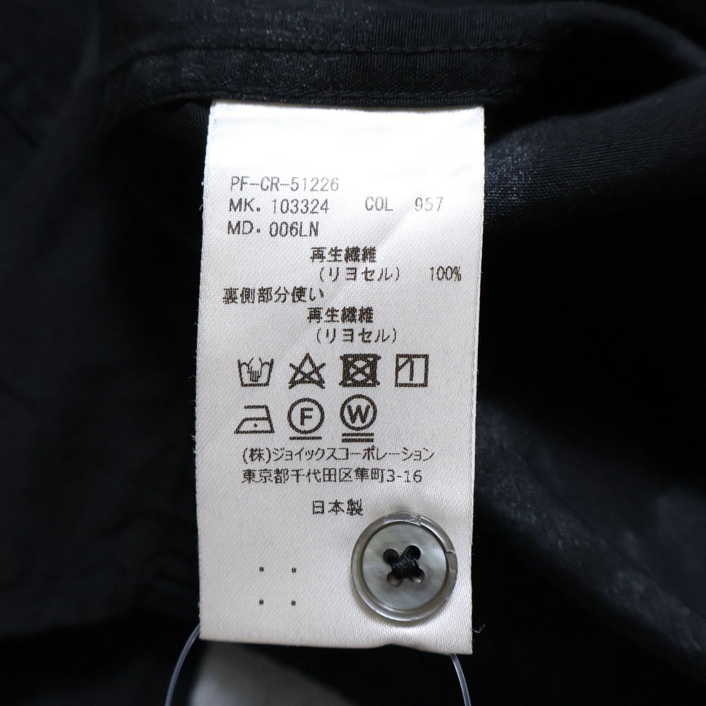 Paul Smith(ポールスミス) スクリーンフローラル 総柄長袖シャツブラウス ブラック 103324