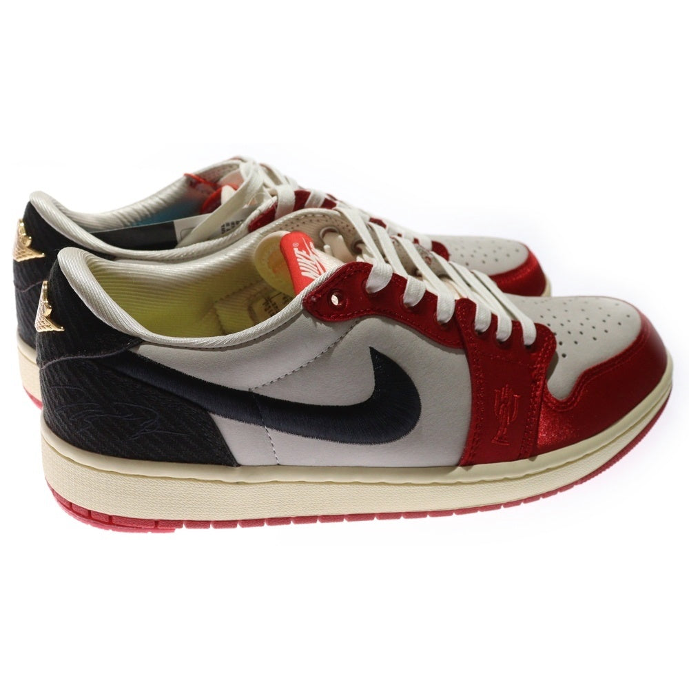 NIKE(ナイキ) ×Trophy Room Air Jordan 1 Low OG Sail and Varsity Red ×トロフィールーム エアジョーダン セイルアンドバーシティ ローカットスニーカー FN0432-100