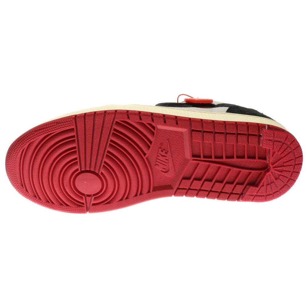 NIKE(ナイキ) ×Trophy Room Air Jordan 1 Low OG Sail and Varsity Red ×トロフィールーム エアジョーダン セイルアンドバーシティ ローカットスニーカー FN0432-100